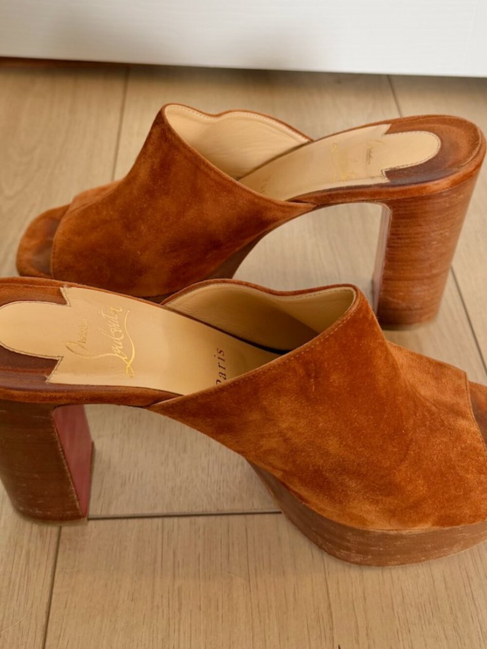 Christian Louboutin Suede Platform Heels